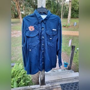 Columbia PFG Auburn University long sleeve fish shirt
